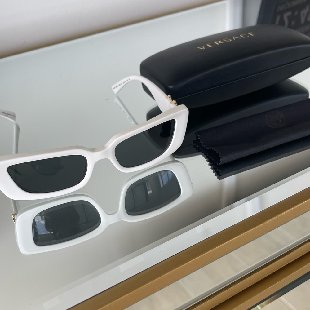 Versace white frame Sunglasses